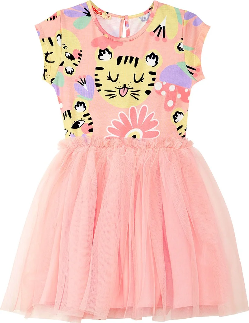 Denokids Peach Tutu Dress