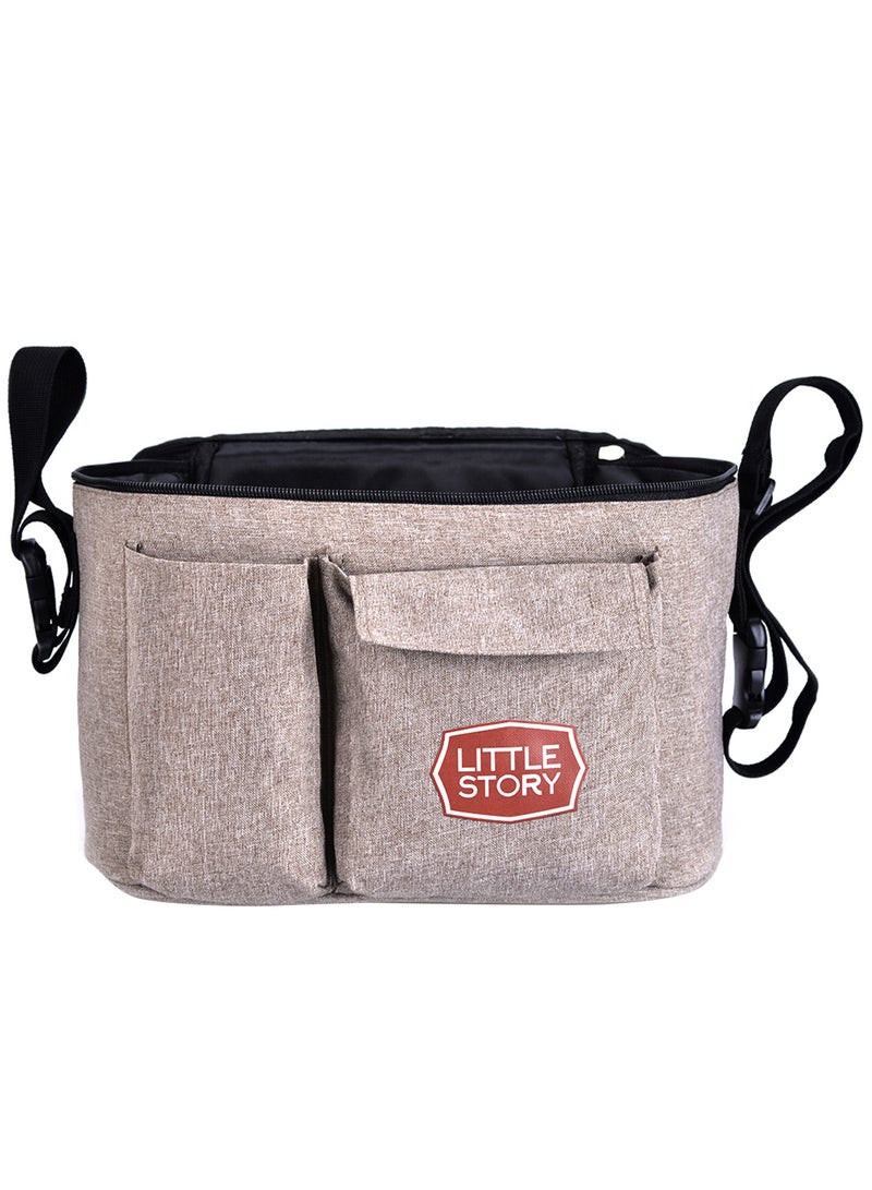 Little Story Stroller Organizer Travel Bag - Ivory - Image 1