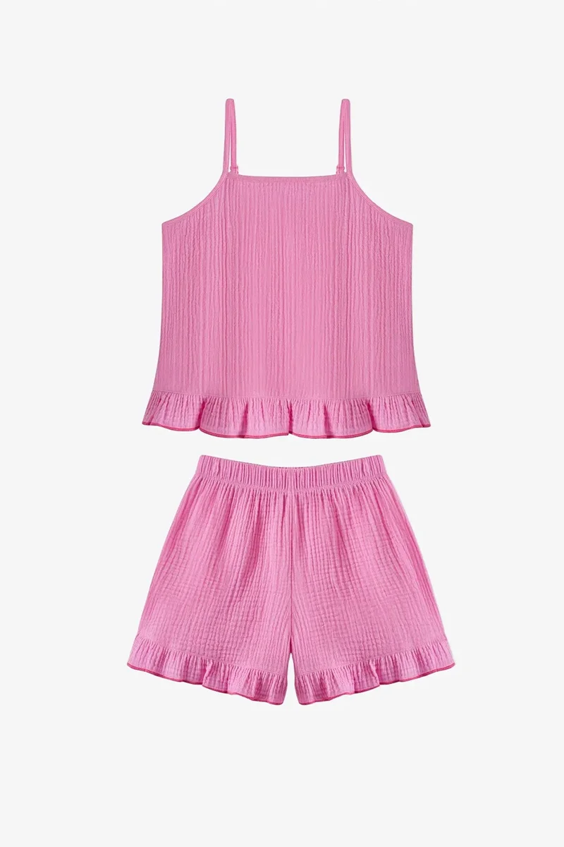 بنتي PENTI Pinky Ruffled Bikini Set