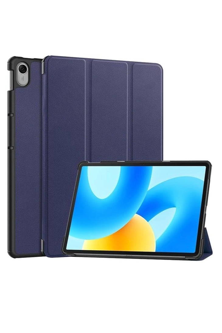 Nikaque For Huawei Matepad 11.5 Inch Case, Tablet Case For Huawei Matepad 11.5 Inch (2023) Trifold Stand Cover with Pencil Holder, Auto Sleep/Wake, Soft TPU Back, Lightweight Protective Cover, Blue