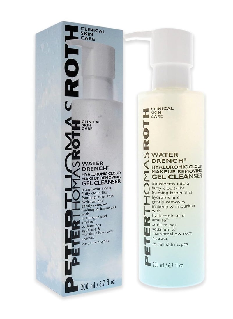 PETER THOMAS ROTH - Peter Thomas Roth | Water Drench Hyaluronic Cloud Makeup Removing Gel Cleanser | Hydrating Facial Cleanser with Hyaluronic Acid Removes Makeup - Image 1