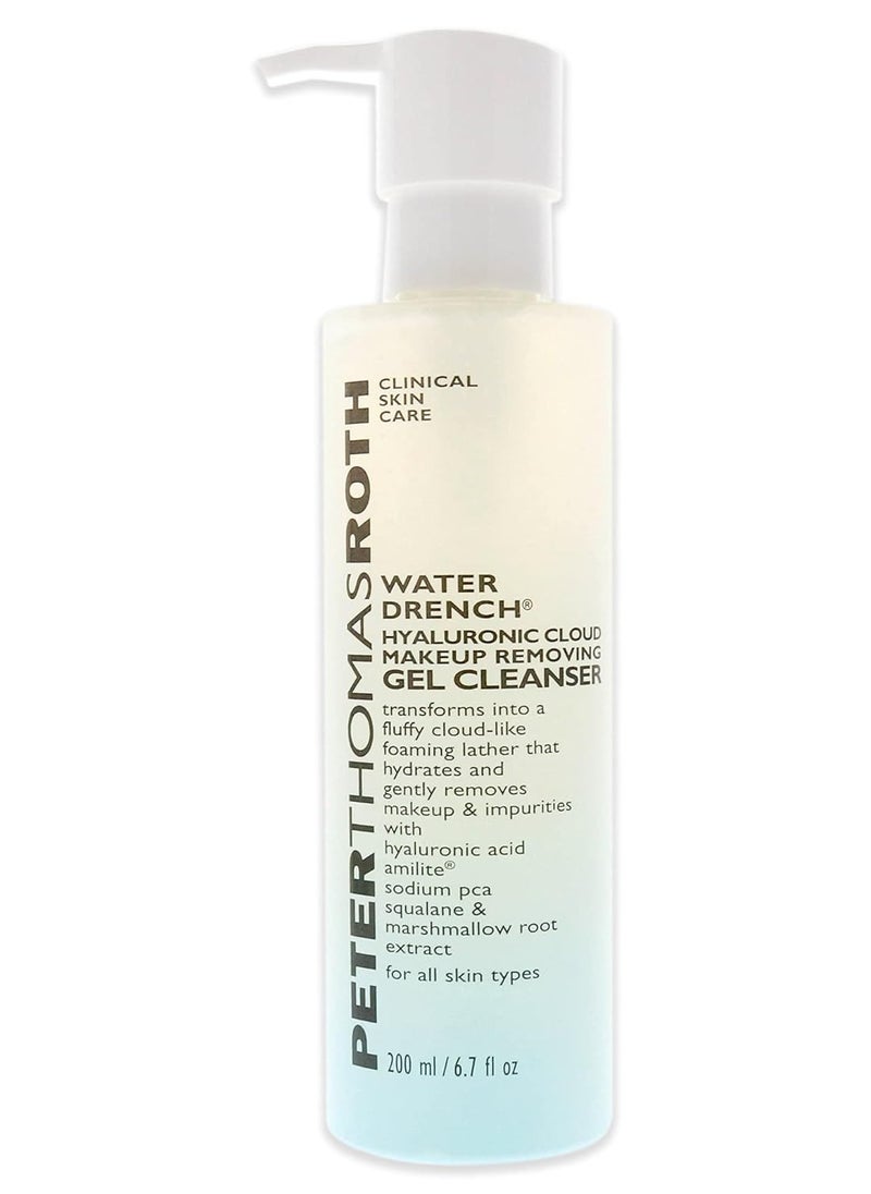 PETER THOMAS ROTH - Peter Thomas Roth | Water Drench Hyaluronic Cloud Makeup Removing Gel Cleanser | Hydrating Facial Cleanser with Hyaluronic Acid Removes Makeup - Image 1