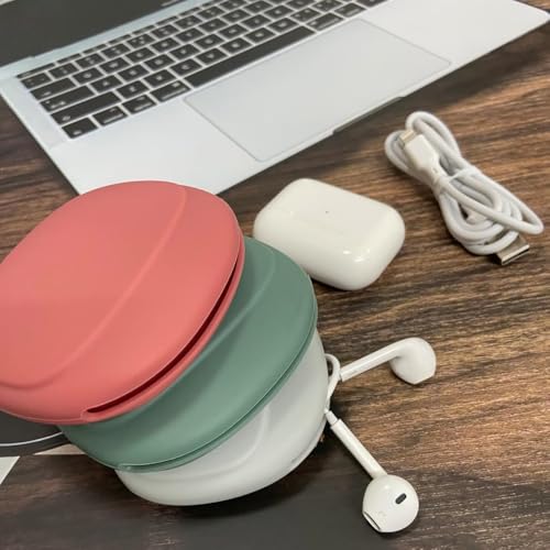 Jubobu 3 PCS Headphone Organizer and Silicone Cable Ties, Silicone Pouch for Storing Earbuds/USB Flash Drive/Keys/Mini Lipstick Cord Winder Holder Keeper Manager Management for Home or Workplace - Image 4
