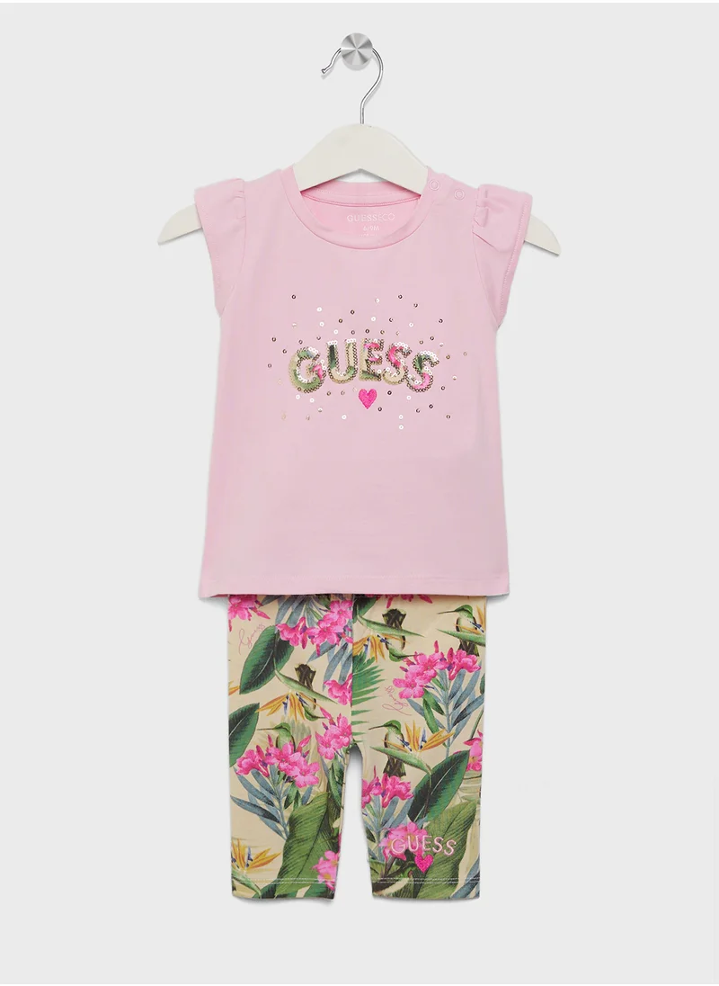 GUESS Infant Logo T-Shirt & Leggings Set