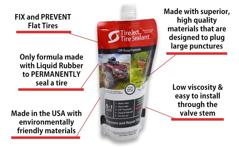 TireJect Off-Road Tire Sealant Kit - 5-in-1 Sealing - Fix and Prevent Flat Tires (20oz) - Image 5