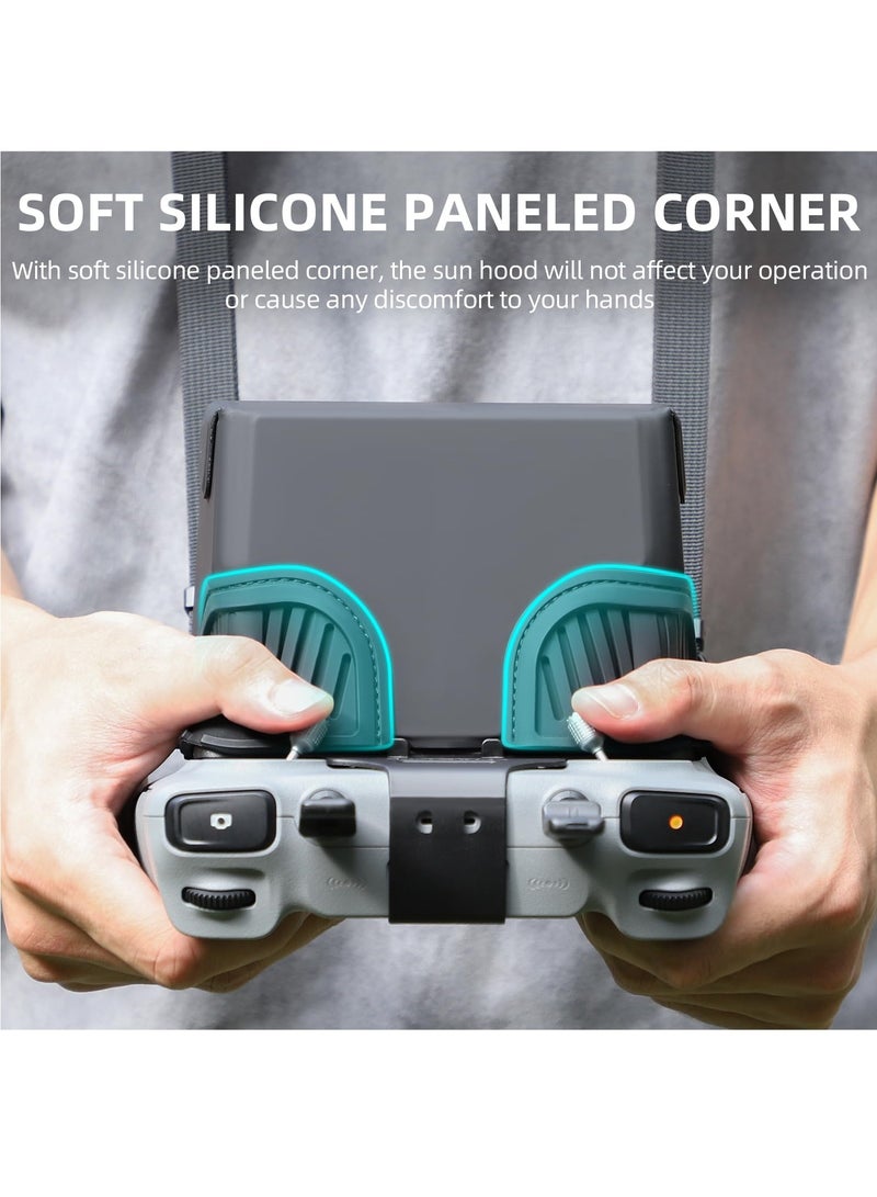 Foldable Anti-Glare Sun Hood for DJI Mini 4 Pro and Air 3 RC 2 Remote Controller, Protective Cover for Drone Accessories  - Image 2