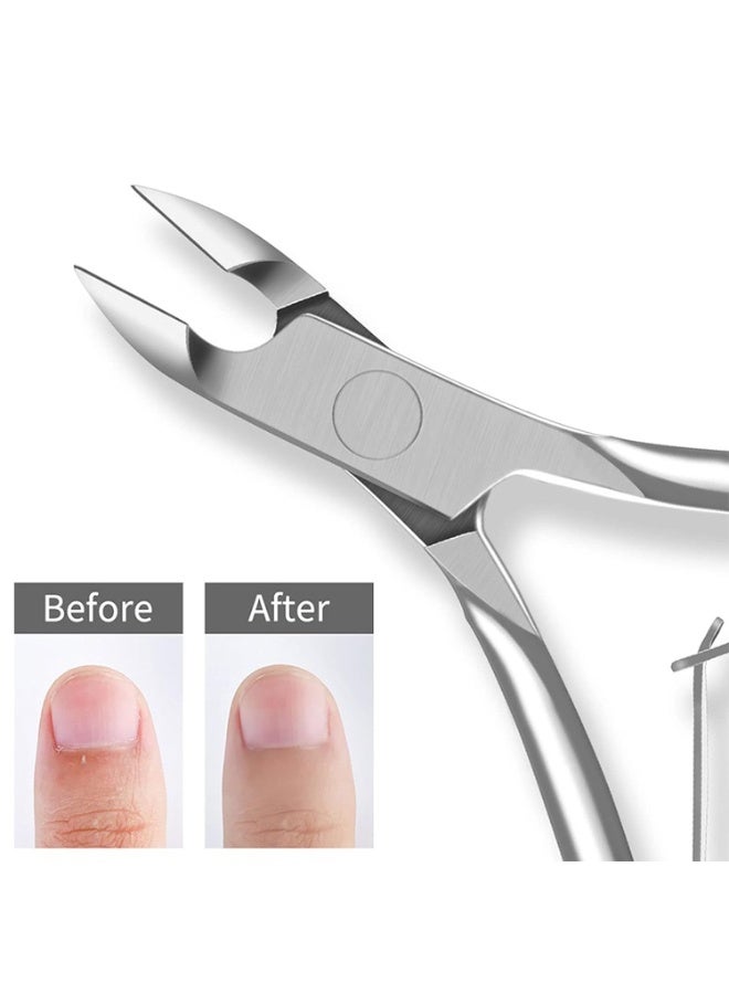 أداة قص الأظافر الاحترافية، وإزالة الزوائد الجلديه والجلد الميت،باللون الذهبي. - Image 4
