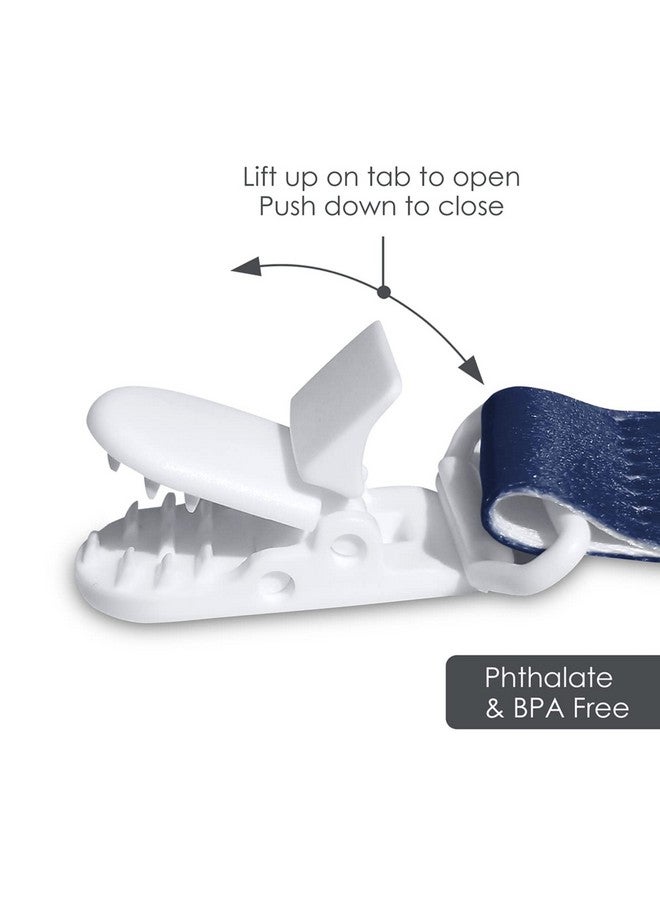 Baby Fanatic BabyFanatic Officially Licensed Unisex Pacifier Clip 2-Pack - NFL Dallas Cowboys - Officially Licensed Baby Apparel - Image 3