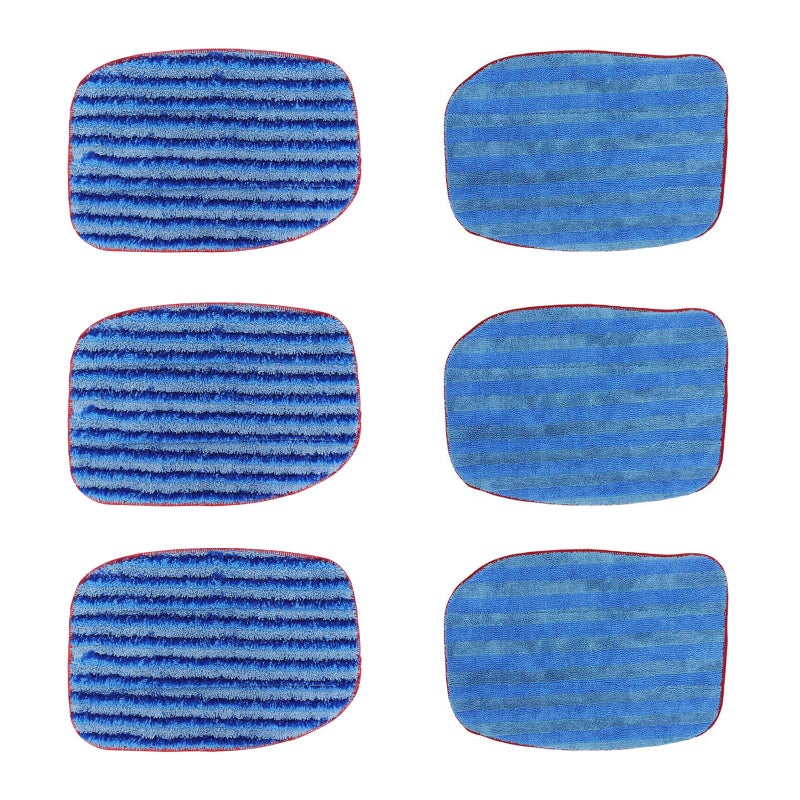GreeSuit MC1375/MC1385 Microfiber Steam Mop Pads: 6 Pack Steam Replacement Pads Compatible with McCulloch MC1375, MC1385, MC1270 Steam Cleaners, Reusable & Washable Replaces Mop Pad Model: A1375-100/A1375-101 - Image 1