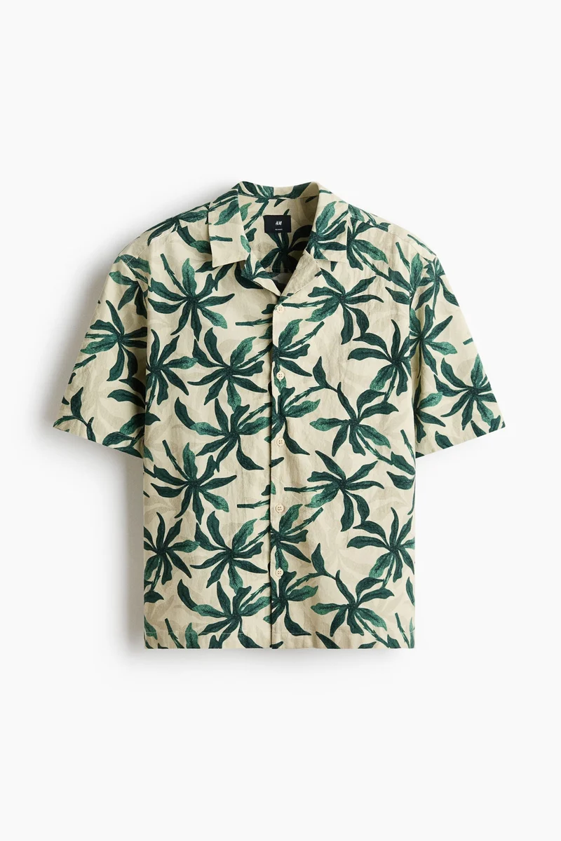 H&M Relaxed Fit Cotton resort shirt