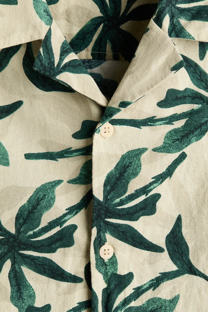 H&M Relaxed Fit Cotton resort shirt