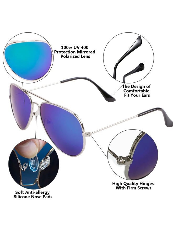 creamily Kids Aviator Sunglasses UV Protection Glasses Mirrored Lens Eyewear Age 2-9 - Image 4