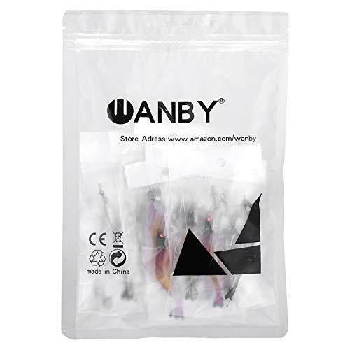 WANBY Fishing Shrimp Lures Artificial Silicone Soft Bait Set Luminous Swimbait Shrimp Fishing Lure with Hooks Fishing Tackle Freshwater/Saltwater - Image 2
