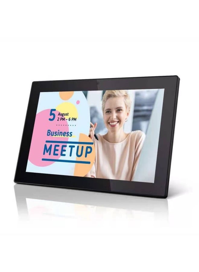 Generic - 10.1-inch A133RK3566 Android Advertising Machine Meeting Commercial Flat Panel HD Wall-mounted Touch All-in-one Machine-Color:10inch A133/1+16g With Poe And Touch - Image 1