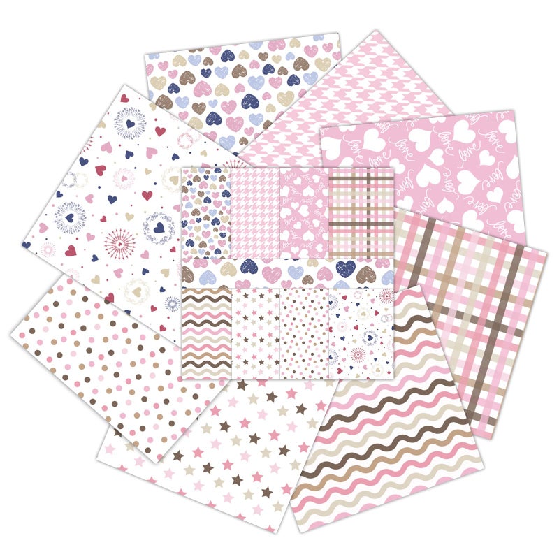 PRSTINCOL Scrapbook Paper,16 Sheets 4.1x5.8 Inch Painted Dots Style Scrapbook Supplies,Single-Sided Vivid Origami Decoupage Paper for DIY Crafts, Card Making, Art Journaling - Image 2