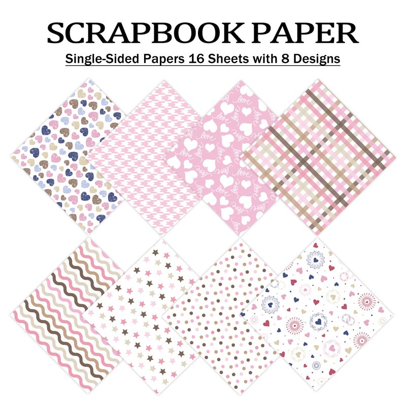 PRSTINCOL Scrapbook Paper,16 Sheets 4.1x5.8 Inch Painted Dots Style Scrapbook Supplies,Single-Sided Vivid Origami Decoupage Paper for DIY Crafts, Card Making, Art Journaling - Image 3
