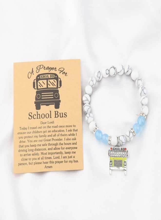 MYOSPARK School Bus Charm Bracelet Bus Driver Thank You Gift School Bus Driver Jewelry Retirement Gifts End of the School Year Gift (School Bus BR) - Image 2