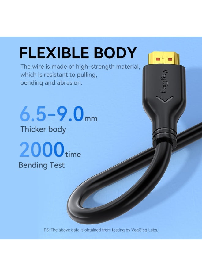 فيج جيج كابل VEGGIEG 4K HDMI 2.0 UHD - 18 جيجابت في الثانية، 4K@60Hz، HDR، ARC، 3D، HDCP 2.2، CEC 1.5 مترًا - Image 4