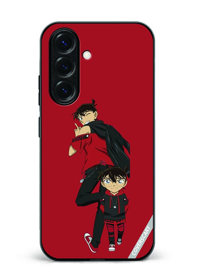 Protective Case Cover For Samsung Galaxy A56 Detective Conan Design Red