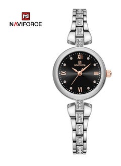 Elegant and Timeless Silver Analog Wrist Watch with Crystal Accents and Stylish Bracelet Design