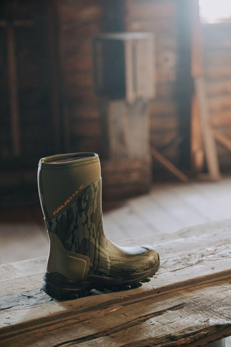 Muddy Outdoors DV8 13" Rubber Boots Rubber Mossy Oak Bottomland Men's 10 D - Image 5