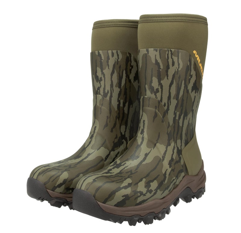 Muddy Outdoors DV8 13" Rubber Boots Rubber Mossy Oak Bottomland Men's 10 D - Image 1