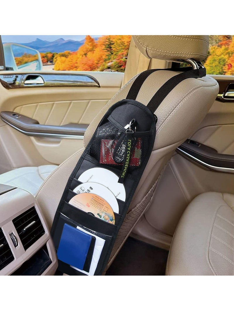 Generic Car Seat Side Organizer, Auto Seat Storage Hanging Bag, Phones, Drink, Stuff Holder with Mesh Pocket for Cars, SUV & Truck - Image 2
