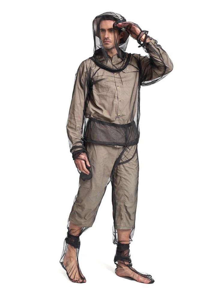 SYOSI 4 Piece Mosquito Net Suit Stay Protected from Mosquitoes Lightweight Breathable Mesh Clothing for Men Women Ideal for Fishing Hiking Camping Farming and Gardening  - Image 1