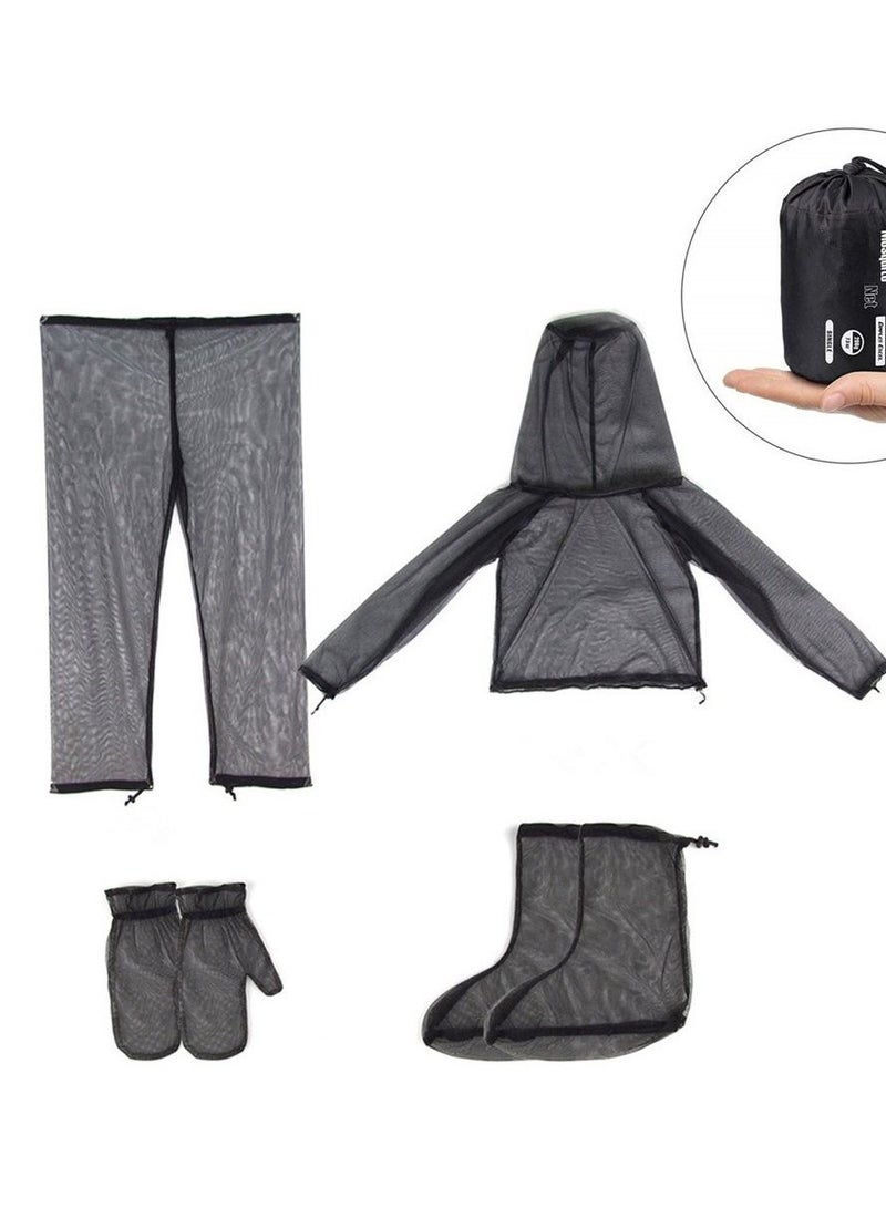 SYOSI 4 Piece Mosquito Net Suit Stay Protected from Mosquitoes Lightweight Breathable Mesh Clothing for Men Women Ideal for Fishing Hiking Camping Farming and Gardening  - Image 4