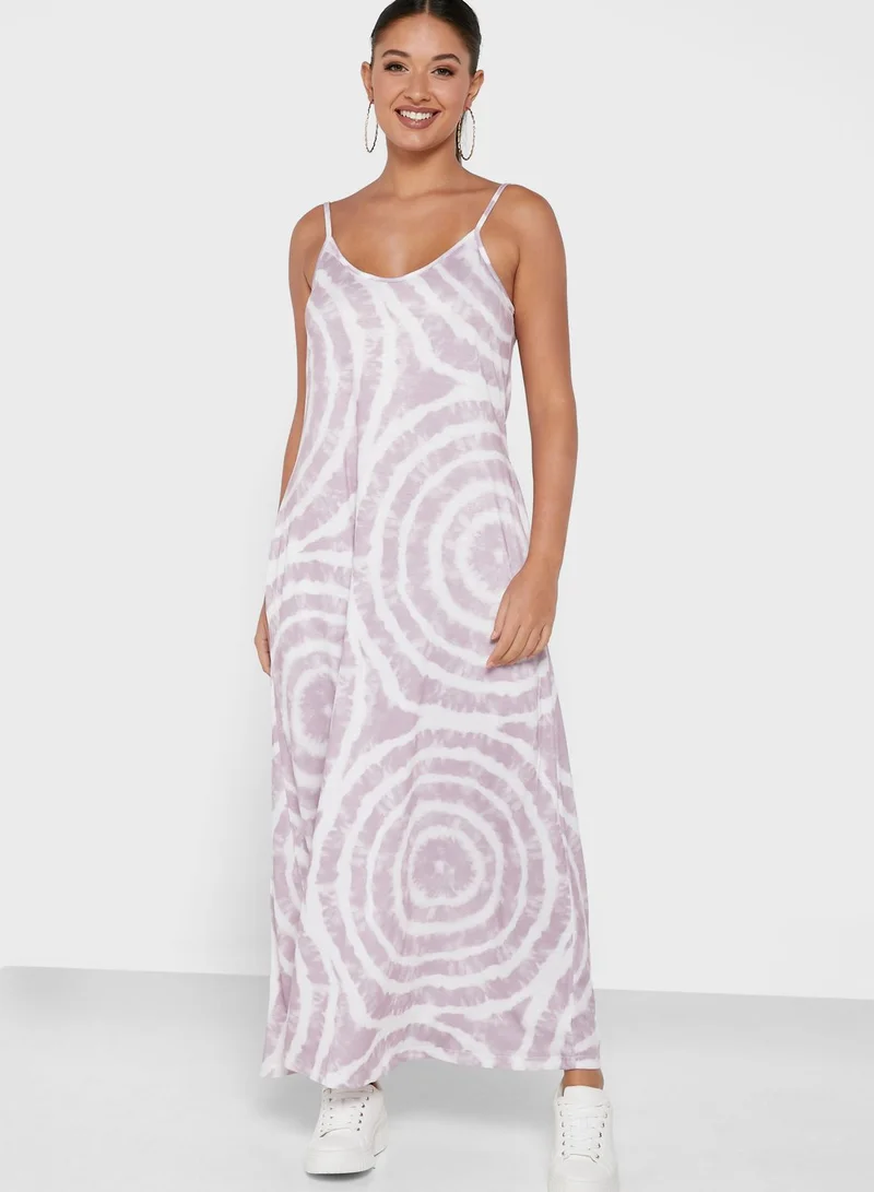 Ginger Dress With Circular Print