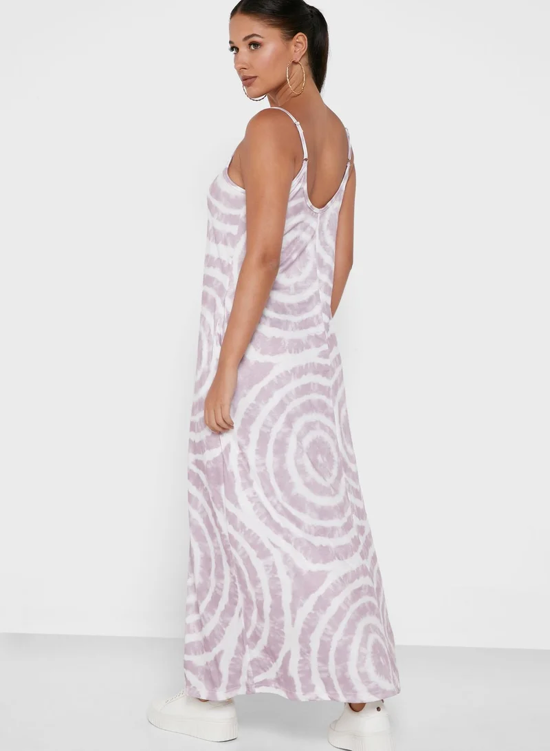 Ginger Dress With Circular Print