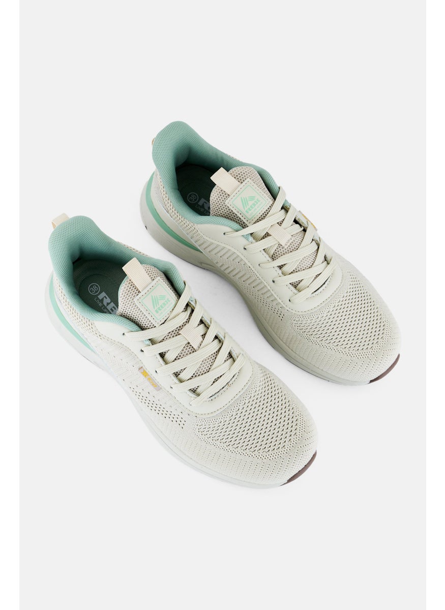 RBX Women Lace Up Sports Shoes, Beige  - Image 4