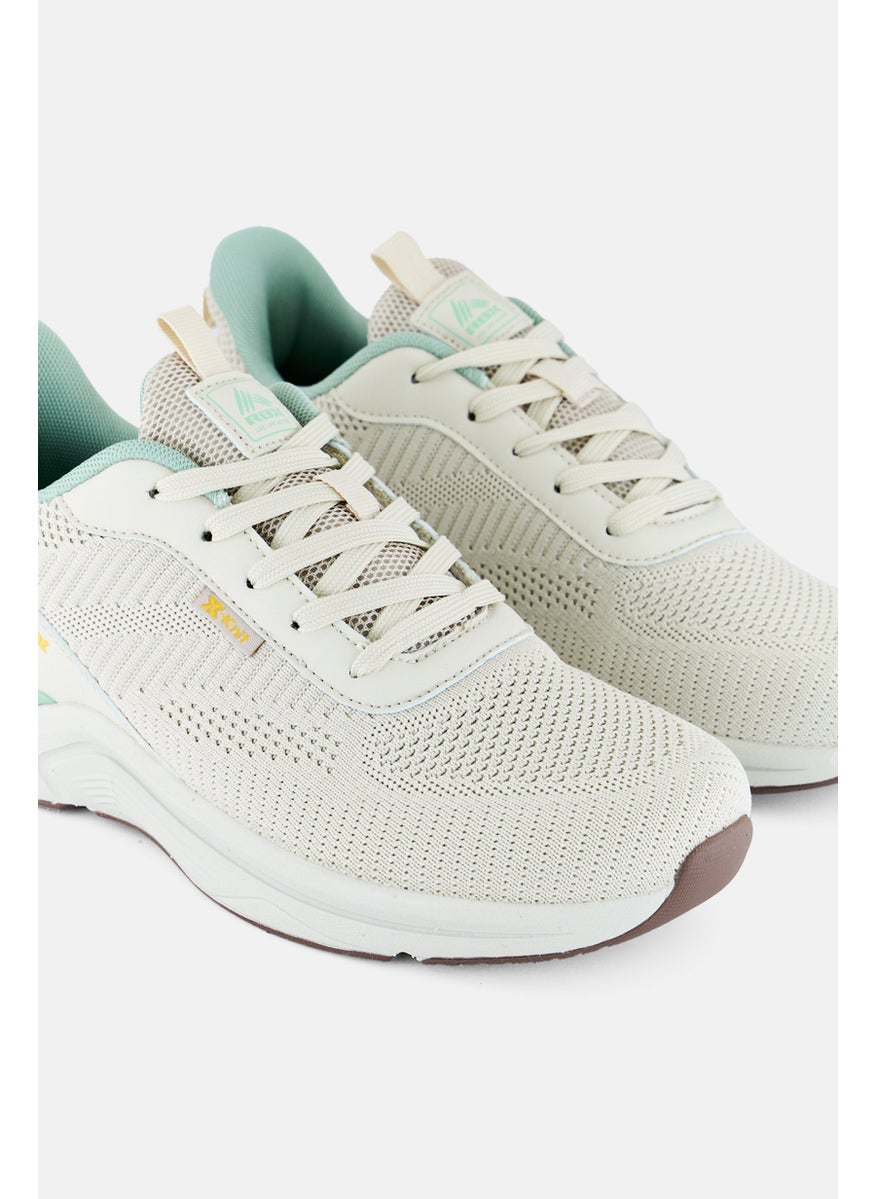 RBX Women Lace Up Sports Shoes, Beige  - Image 3