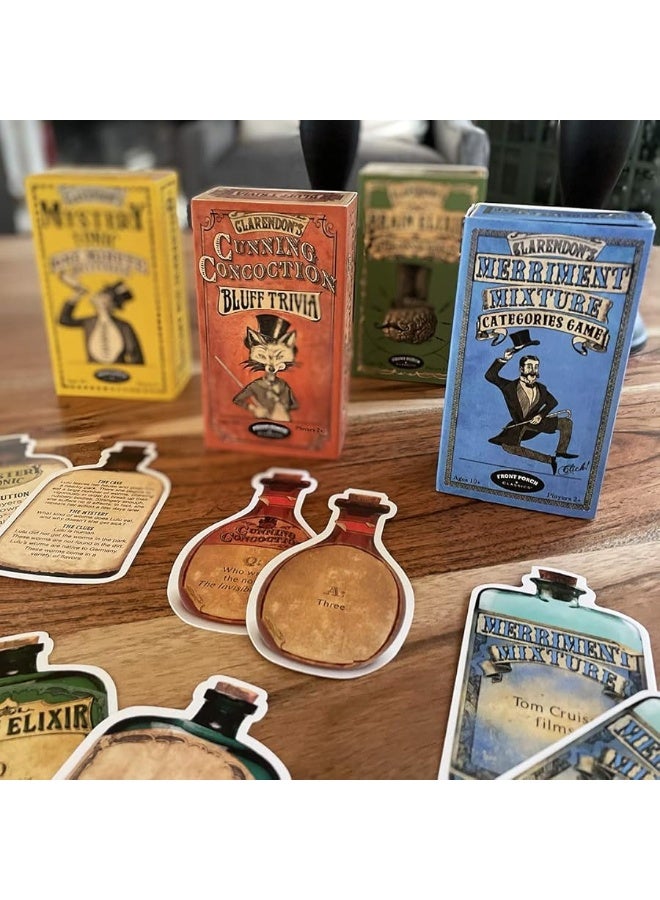 Front Porch Classics | Claredon's Mystery Tonic Vintage One Minute Mystery Card Game for 2 or More Players, Ages 10 and Up - Image 1