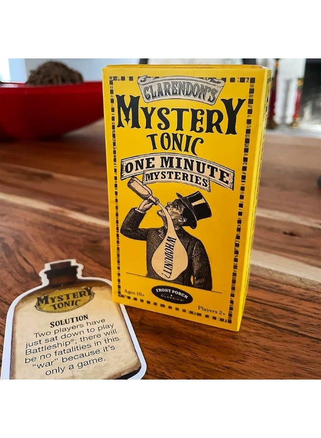 Front Porch Classics | Claredon's Mystery Tonic Vintage One Minute Mystery Card Game for 2 or More Players, Ages 10 and Up - Image 4