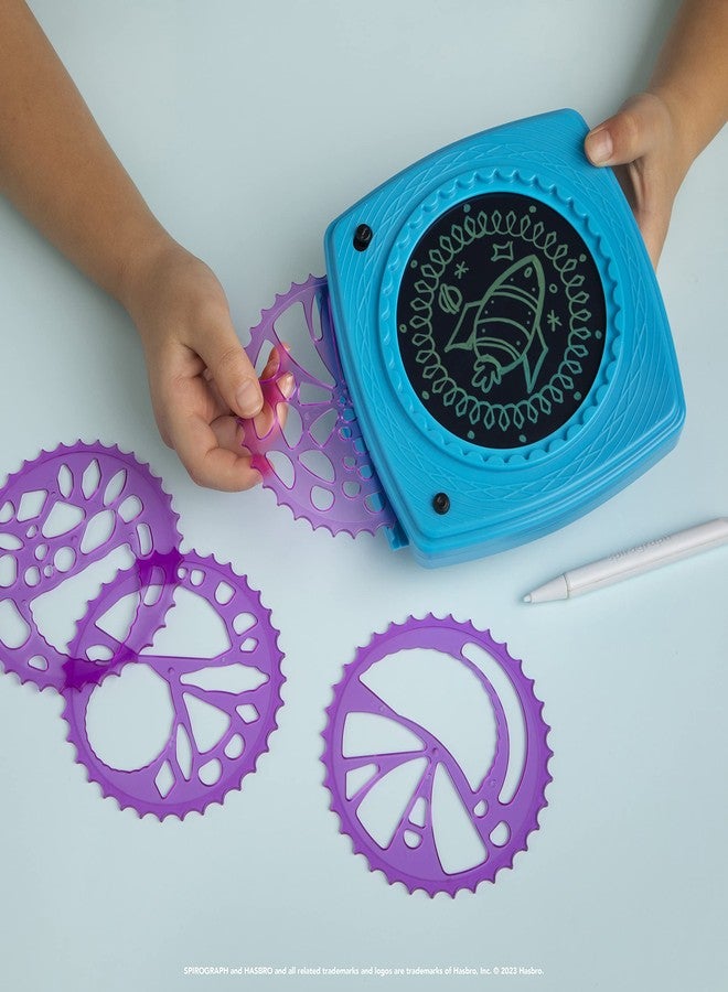 Spirograph Doodle Pad- Arts and Crafts, Scratch Art, LCD Writing Tablet for Kids, Kids Toys, Art Supplies, Drawing Kit, Spiral Art, Double-Sides Stylus, Build-in Storage, Stencils Included, Ages 5+ - Image 5