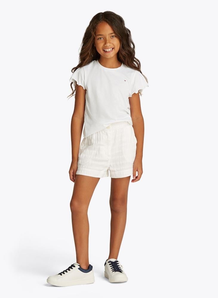 TOMMY HILFIGER - Youth Ruffle Sleeve Top - Image 1