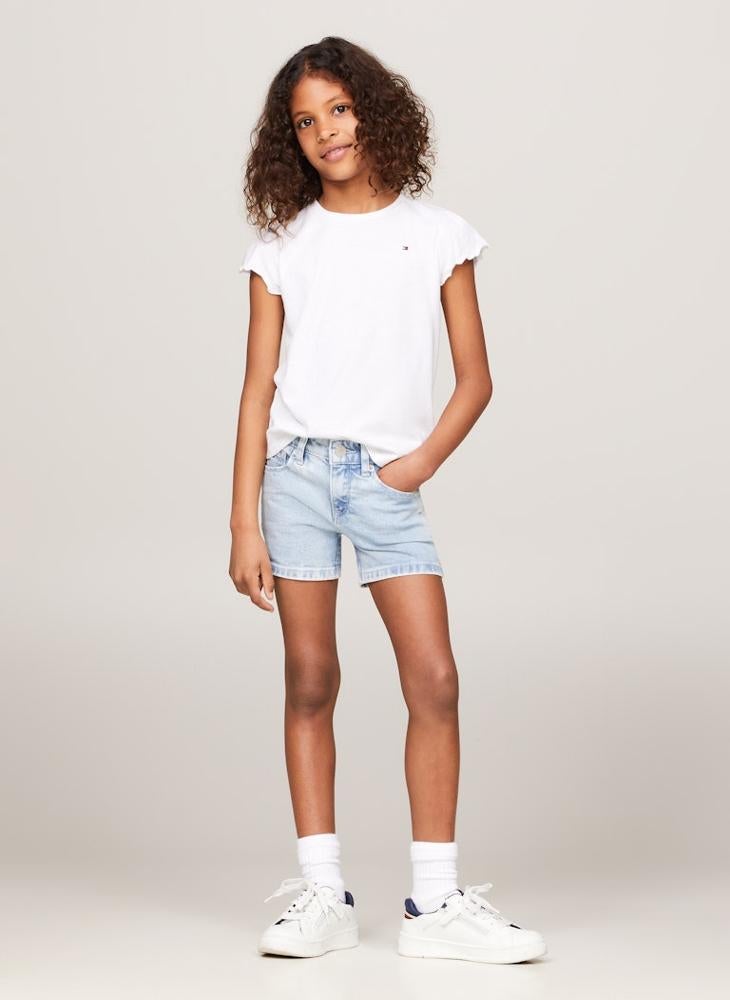 TOMMY HILFIGER - Youth Ruffle Sleeve Top - Image 1