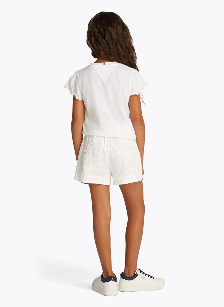 TOMMY HILFIGER - Youth Ruffle Sleeve Top - Image 1