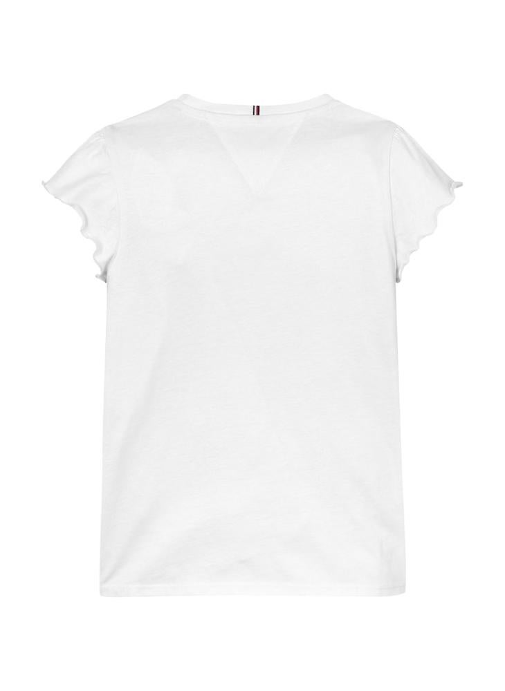 TOMMY HILFIGER - Youth Ruffle Sleeve Top - Image 1