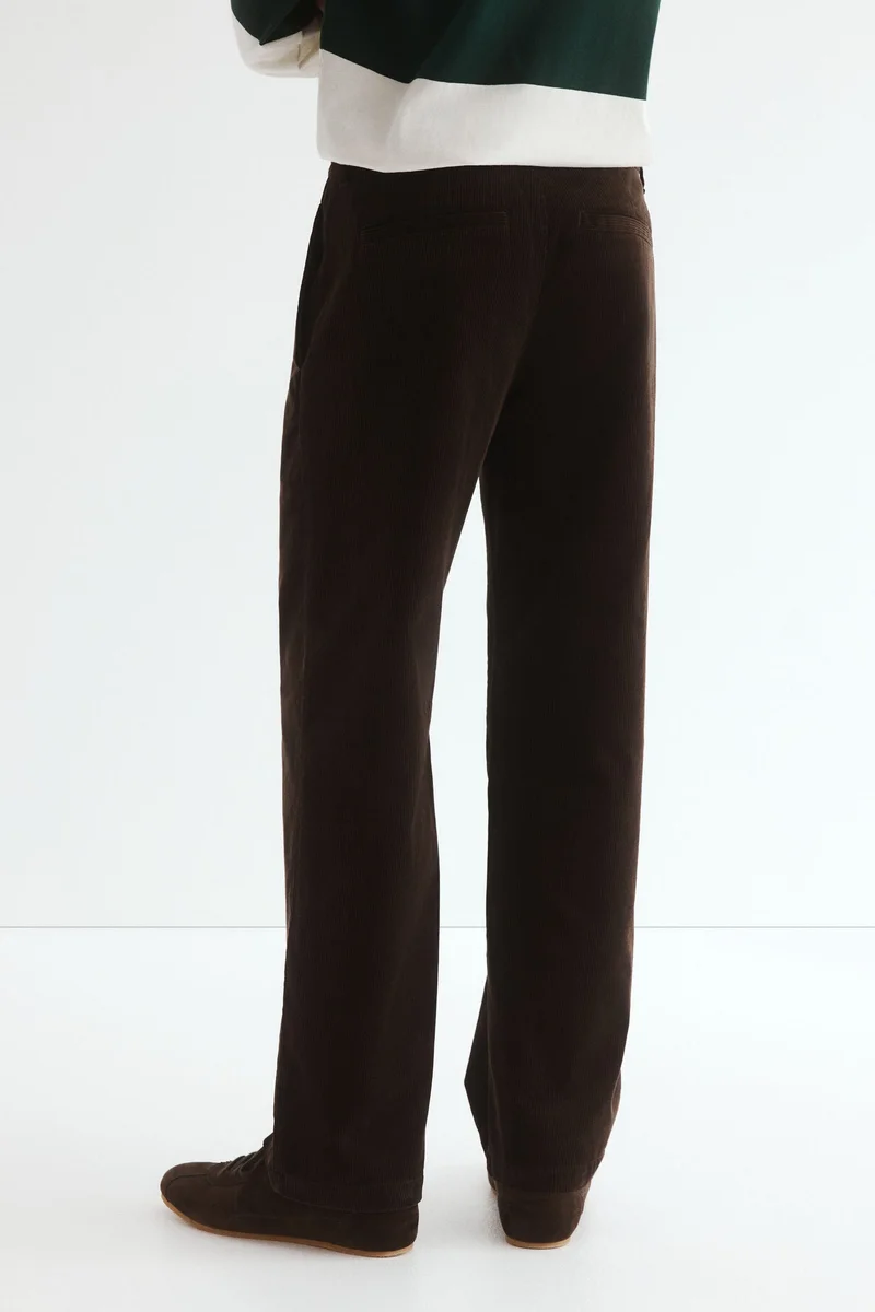 H&M  Relaxed Fit Corduroy trousers for Men | Best Price UAE