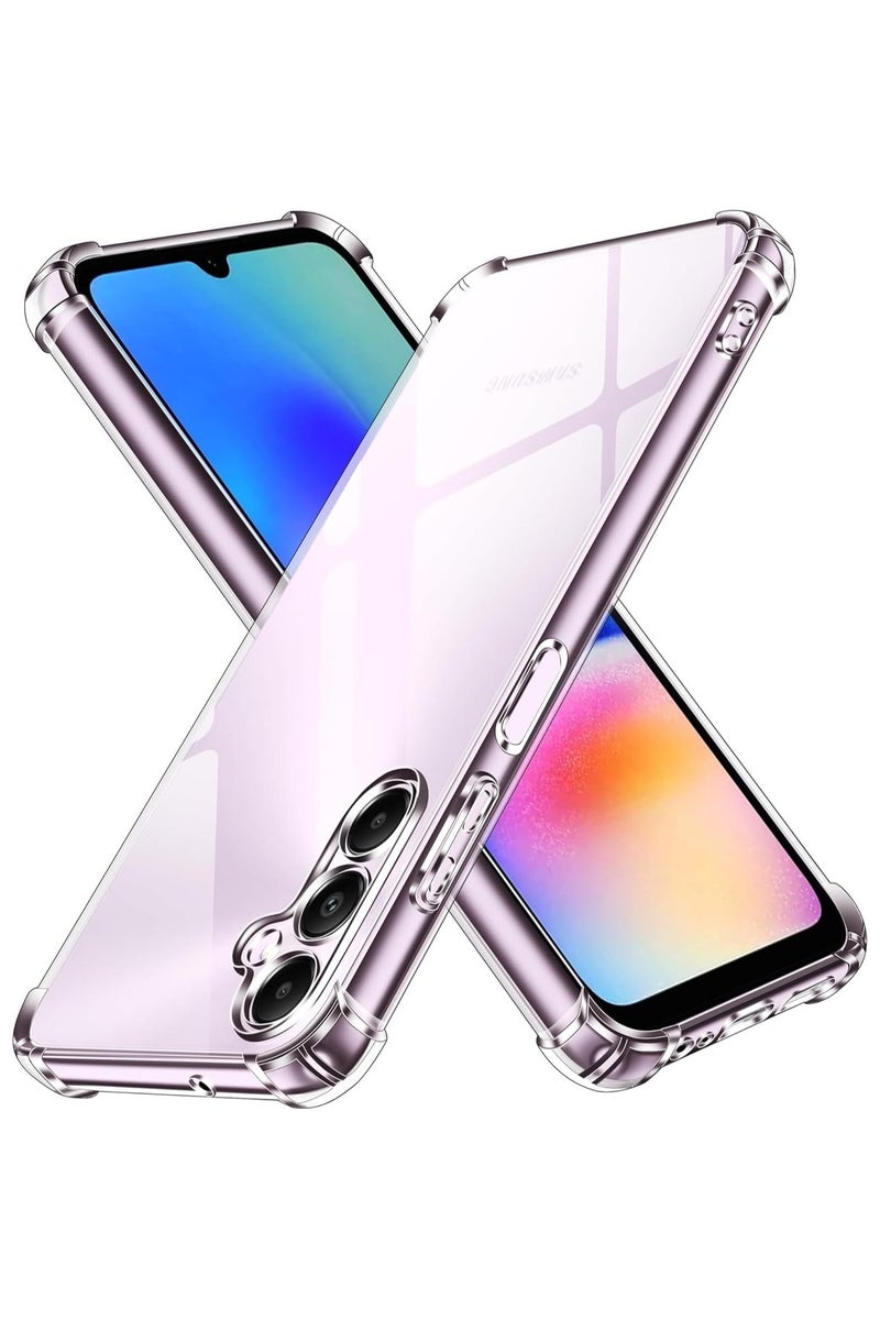 Case for Samsung Galaxy A36 A56 Cover Clear Back Air Cushion Soft Silicone Shockproof Protective Bumper Shell Corner for Samsung Galaxy A36 A56 Clear - Image 1