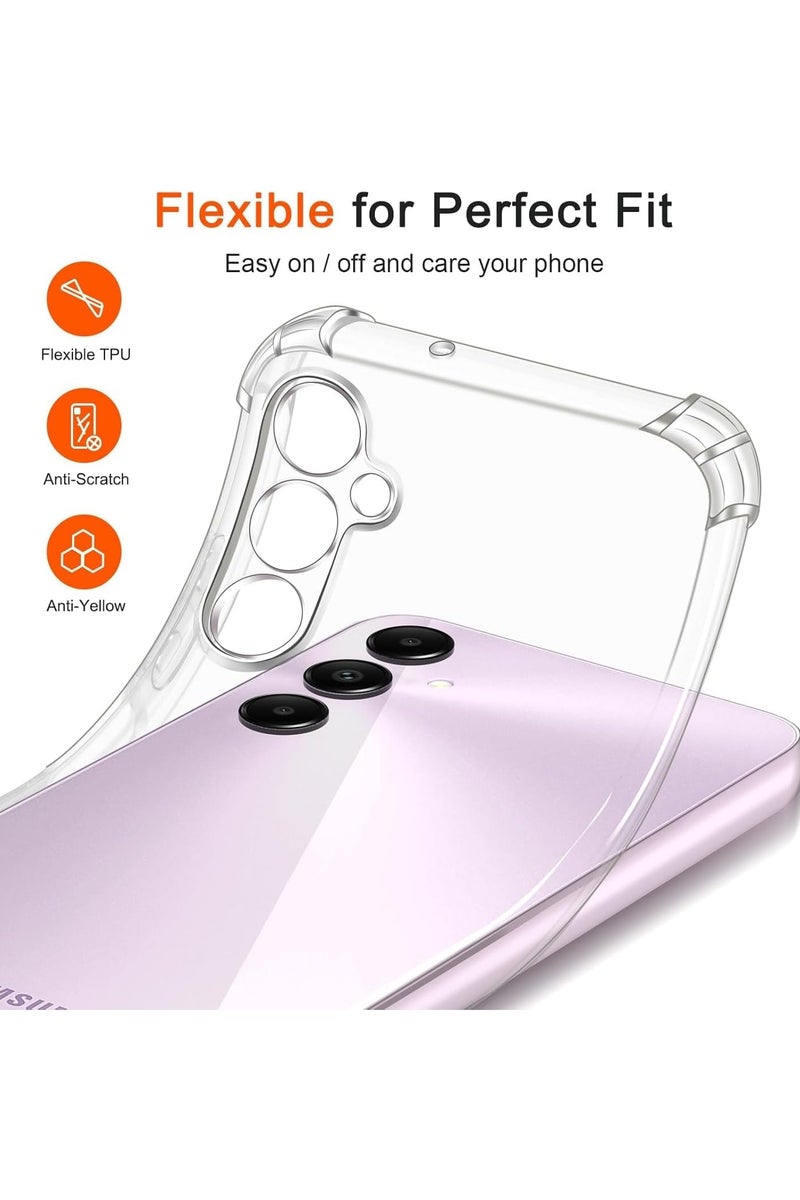 Case for Samsung Galaxy A36 A56 Cover Clear Back Air Cushion Soft Silicone Shockproof Protective Bumper Shell Corner for Samsung Galaxy A36 A56 Clear - Image 3