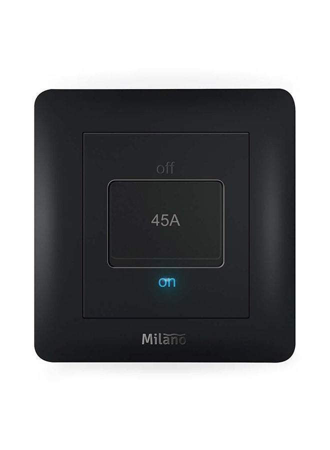 Danube Home - Milano 45A Dp Switch With Led Indicator Mblk Ps