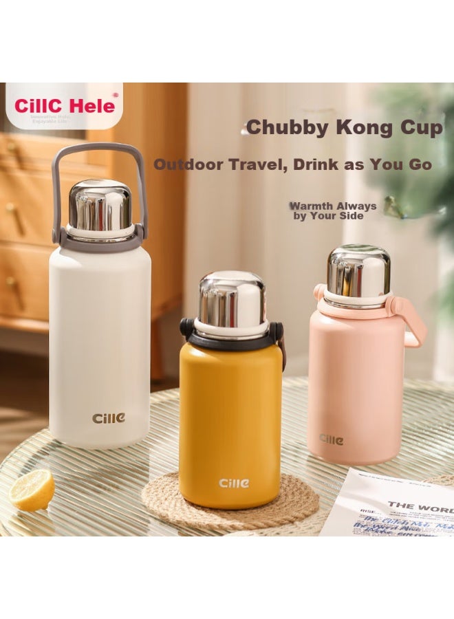 Cille Large Capacity Insulated Water Bottle, High-capacity Outdoor Sports Portable Cup, 316 Stainless Steel Large Business Tea Mug For Men And Women - Image 1