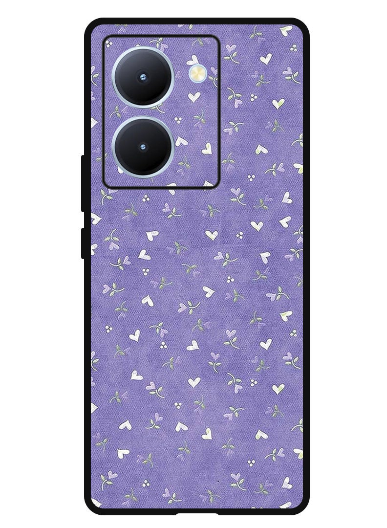 Theodor Protective Case Anti Scratch Shock Proof Bumper Cover For ViVo Y78 China Hearts Purple Background - Image 1