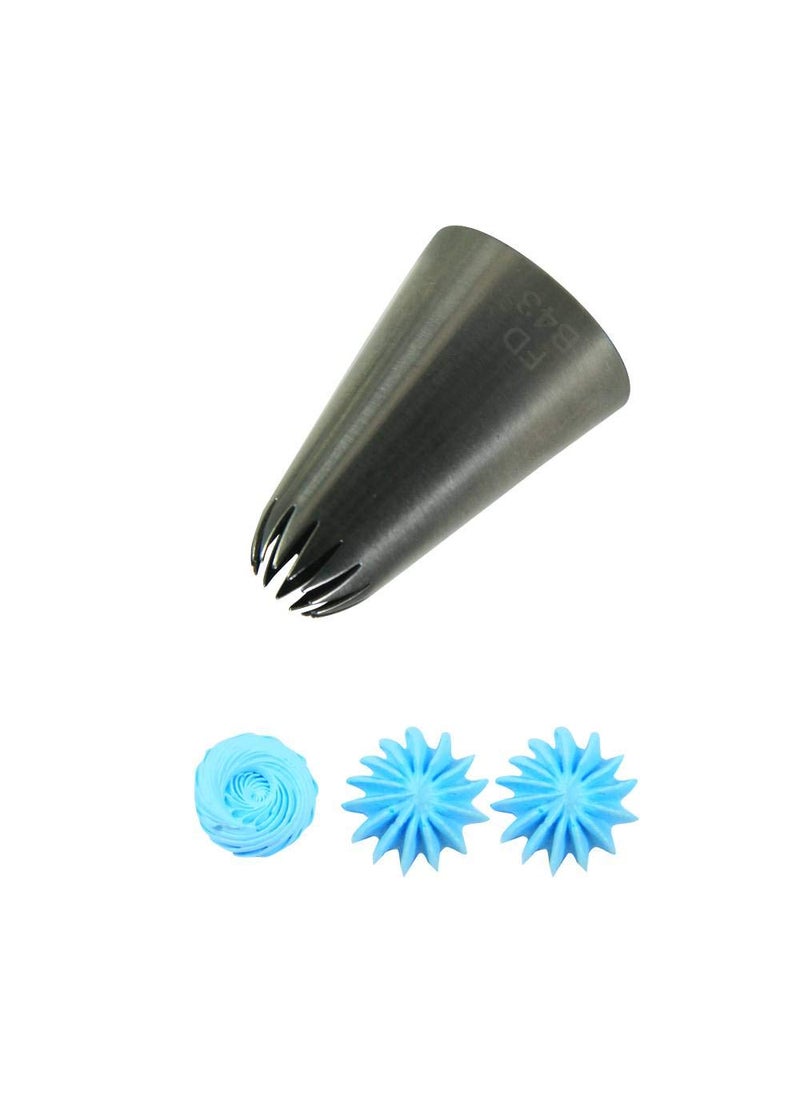 Fine Décor FineDecor Large Piping Tip Seamless Stainless Steel Icing Piping Nozzle Tip Cake Decorating Tools Cream Puff Decor Pastry Icing Piping Tool for Baker 1 Piece B43  - Image 5