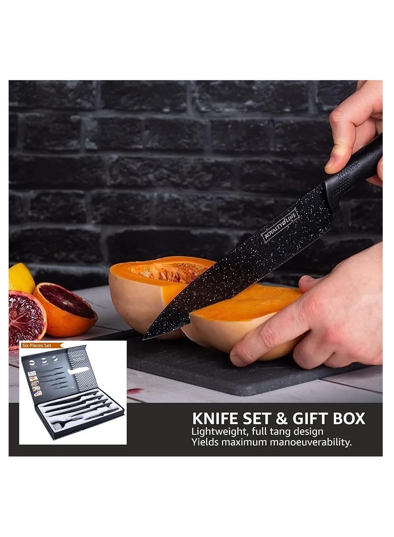Stainless steel knife set with ceramic peeler  - Image 2