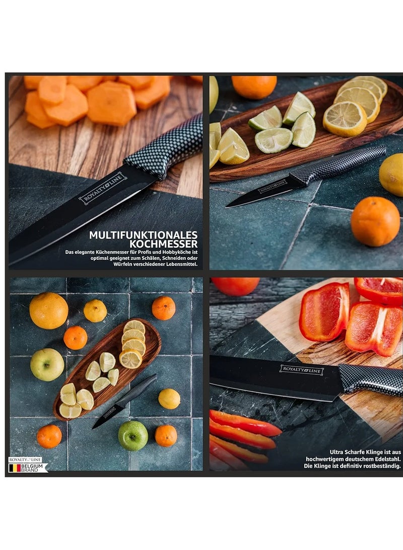 Stainless steel knife set with ceramic peeler  - Image 4