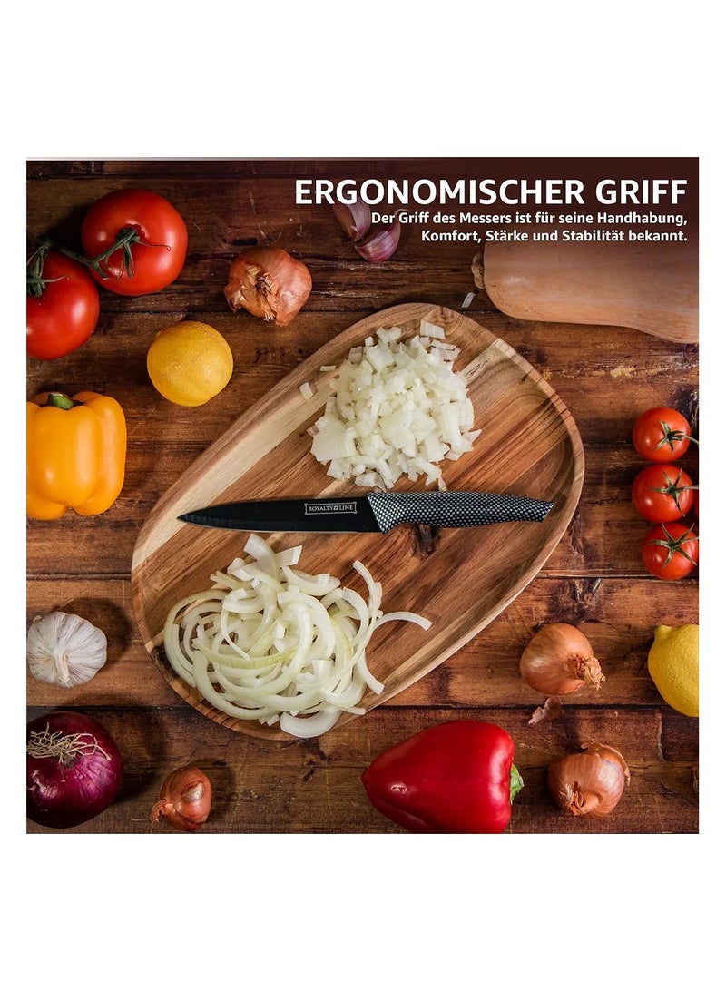 Stainless steel knife set with ceramic peeler  - Image 5